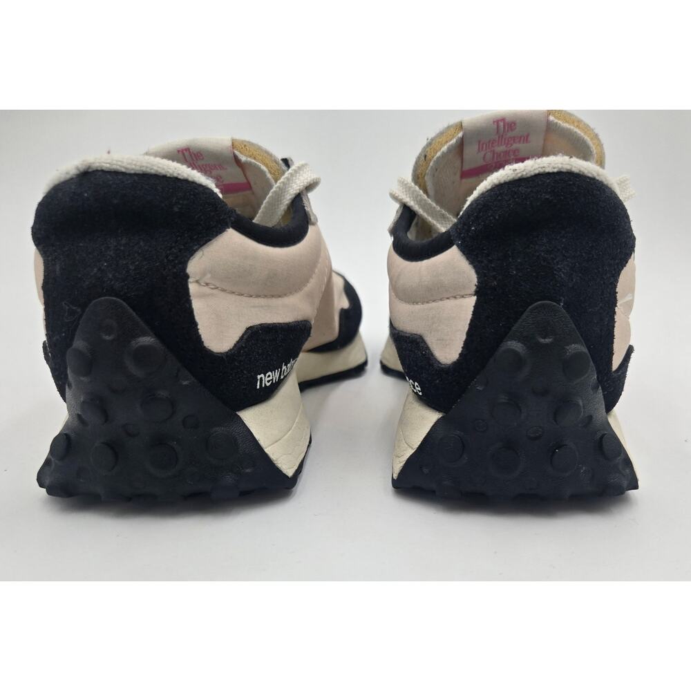 New Balance 327 Youth 2 Black Pink Sneakers Retro Running Shoes - Picture 5 of 8